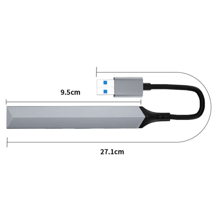 V252A 4 in 1 USB to USB Docking Station HUB Adapter