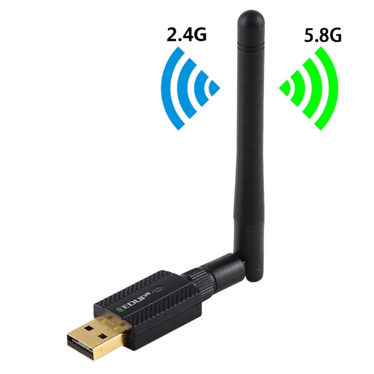 EDUP EP-AC1661 2 in 1 Bluetooth 4.2 + Dual Band 11AC 600Mbps High Speed Wireless USB Adapter WiFi...