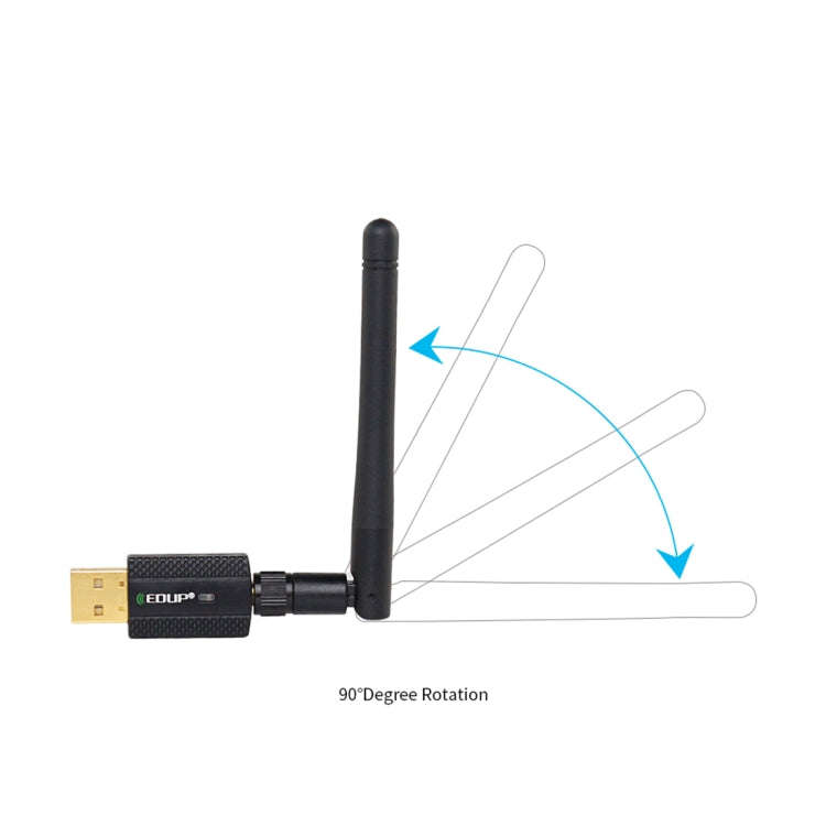 EDUP EP-AC1661 2 in 1 Bluetooth 4.2 + Dual Band 11AC 600Mbps High Speed Wireless USB Adapter WiFi...