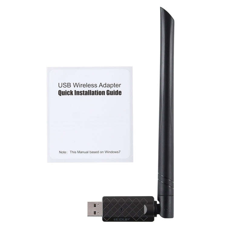 EDUP EP-AC1666 Dual Band 11AC 650Mbps High Speed Wireless USB Adapter WiFi Receiver, Driver Free