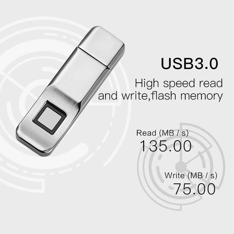 P1 High Speed USB 3.0 32GB Fingerprint Encryption Flash Disk USB Memory Stick Pen Drive U DISK, W...