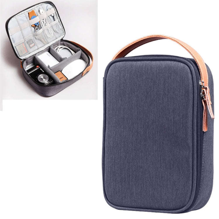 Multi-function Headphone Charger Data Cable Storage Bag, Ultra Fiber Portable Power Pack, Size: L...