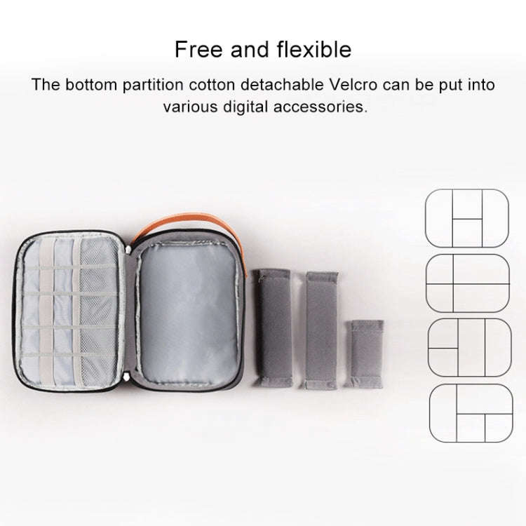 Multi-function Headphone Charger Data Cable Storage Bag, Ultra Fiber Portable Power Pack, Size: L...