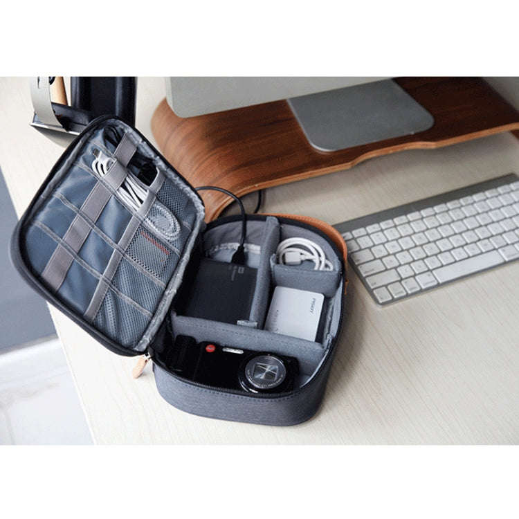 Multi-function Headphone Charger Data Cable Storage Bag, Ultra Fiber Portable Power Pack, Size: L...