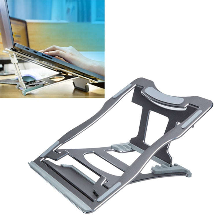 Aluminum Alloy Cooling Holder Desktop Portable Simple Laptop Bracket, Six-stage Support, Size: 21...