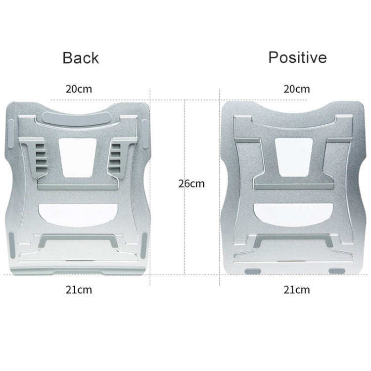 Aluminum Alloy Cooling Holder Desktop Portable Simple Laptop Bracket, Six-stage Support, Size: 21...