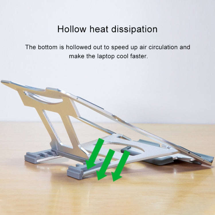 Aluminum Alloy Cooling Holder Desktop Portable Simple Laptop Bracket, Six-stage Support, Size: 21...