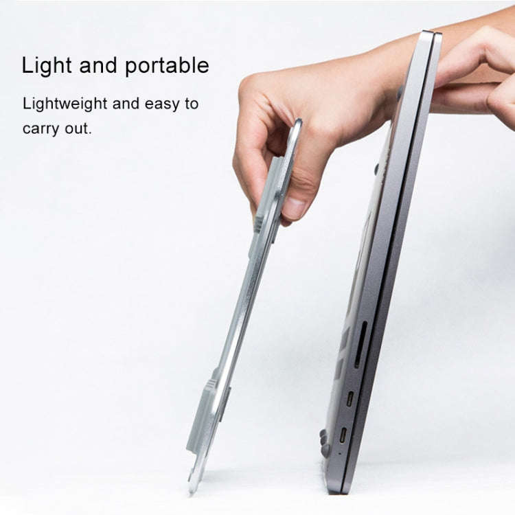 Aluminum Alloy Cooling Holder Desktop Portable Simple Laptop Bracket, Six-stage Support, Size: 21...