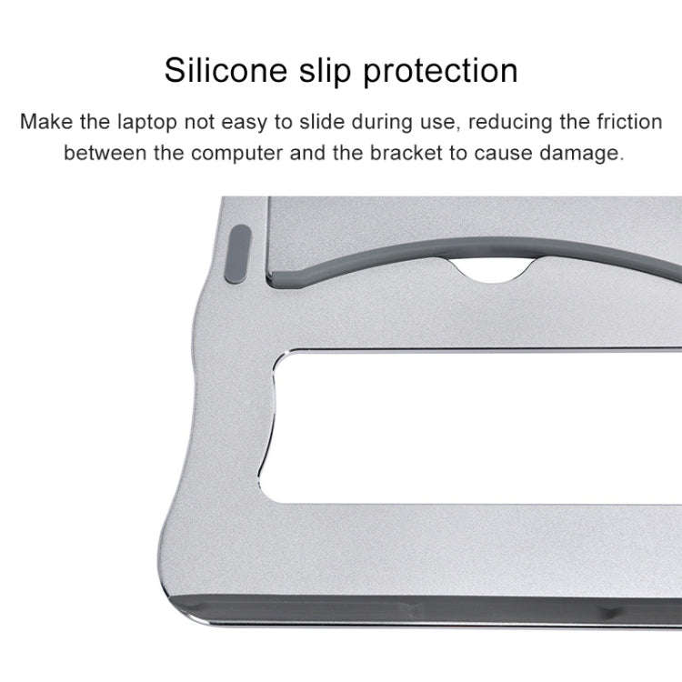 Aluminum Alloy Cooling Holder Desktop Portable Simple Laptop Bracket, Two-stage Support, Size: 21...