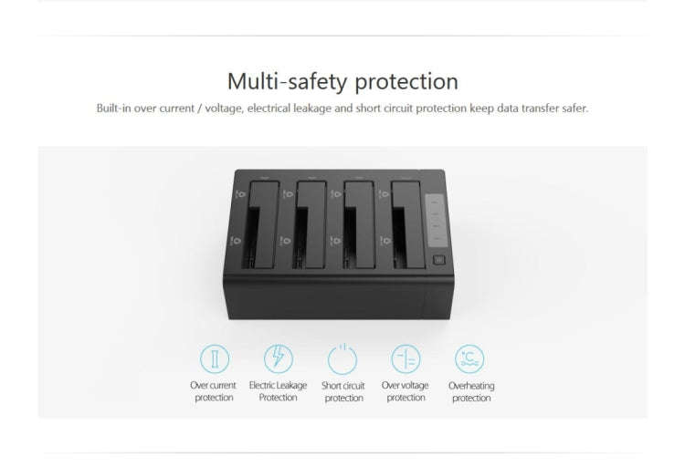 ORICO 6648US3-C-V1 4-bay USB 3.0 Type-B to SATA External Hard Disk Box Storage Case Hard Disk Doc...