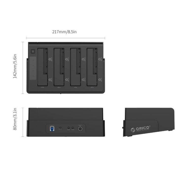ORICO 6648US3-C-V1 4-bay USB 3.0 Type-B to SATA External Hard Disk Box Storage Case Hard Disk Doc...