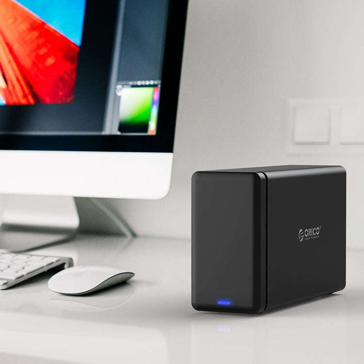 ORICO NS200-U3 2-bay USB 3.0 Type-B to SATA External Hard Disk Box Storage Case Hard Drive Dock f...