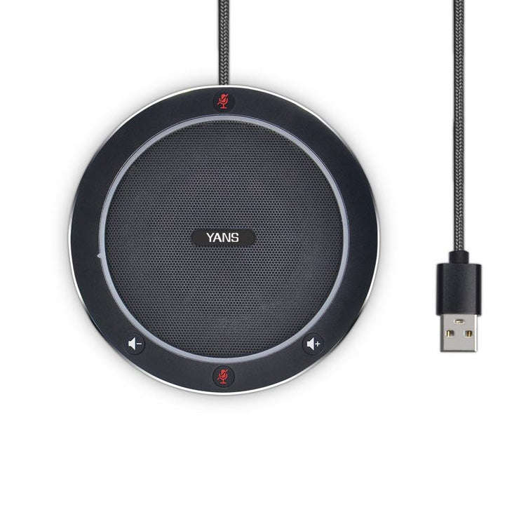 YANS YS-M61 USB Mini Port Video Conference Omnidirectional Microphone (Black)