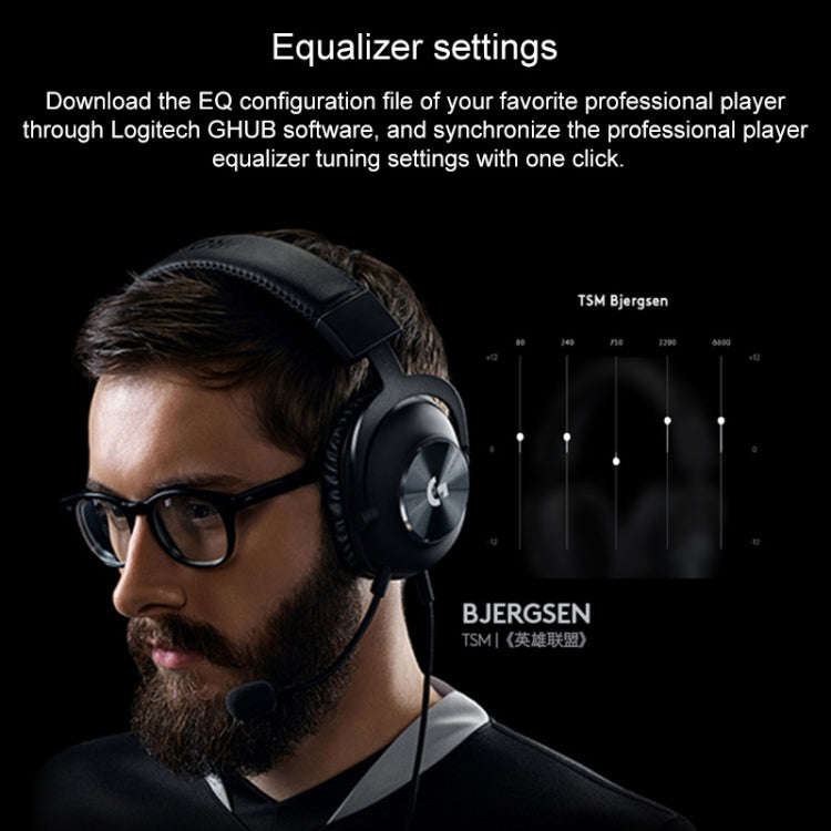 Logitech G PRO X USB Wired 7.1 Surround Gaming Headset Microphone