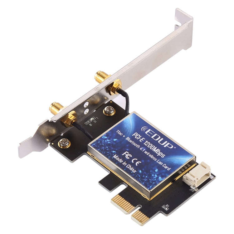 EDUP EP-9620 2 in 1 AC1200Mbps 2.4GHz & 5.8GHz Dual Band PCI-E 2 Antenna WiFi Adapter External Ne...