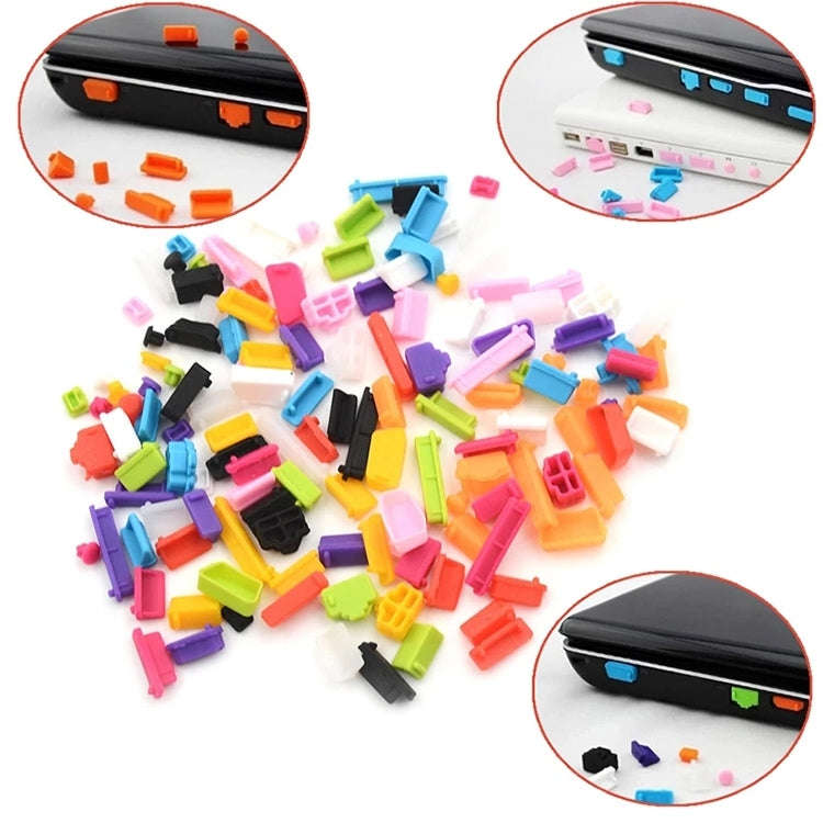13 in 1 Universal Silicone Anti-Dust Plugs for Laptop(Purple)