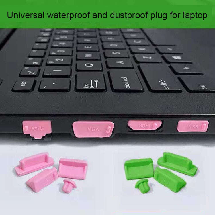 13 in 1 Universal Silicone Anti-Dust Plugs for Laptop(Purple)