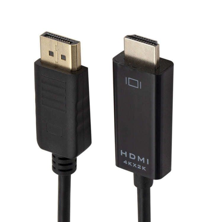 4K x 2K DP to HDMI Converter Cable, Cable Length: 1.8m(Black)