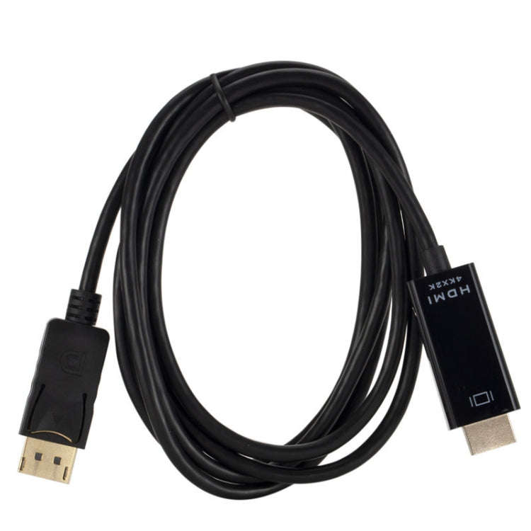 4K x 2K DP to HDMI Converter Cable, Cable Length: 1.8m(Black)