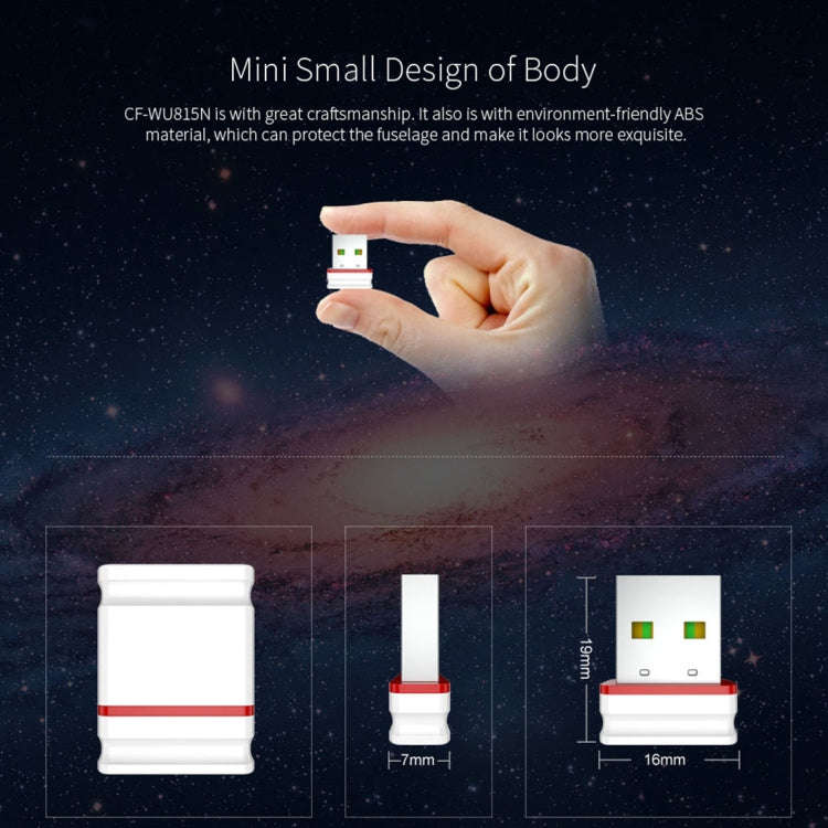 COMFAST CF-WU815N 150Mbps Mini Wireless USB 2.0 Free Driver WiFi Adapter External Network Card