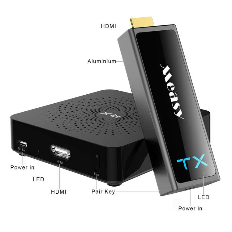 Measy W2H Mini2 60GHz Full HD 1080P Wireless 3D Transmission Kit, Transmission Distance: 30m, EU ...