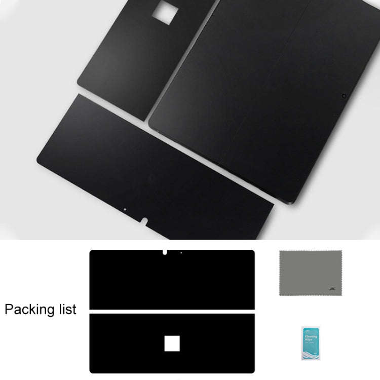 Tablet PC Shell Protective Back Film Sticker for Microsoft Surface Pro X (Black)