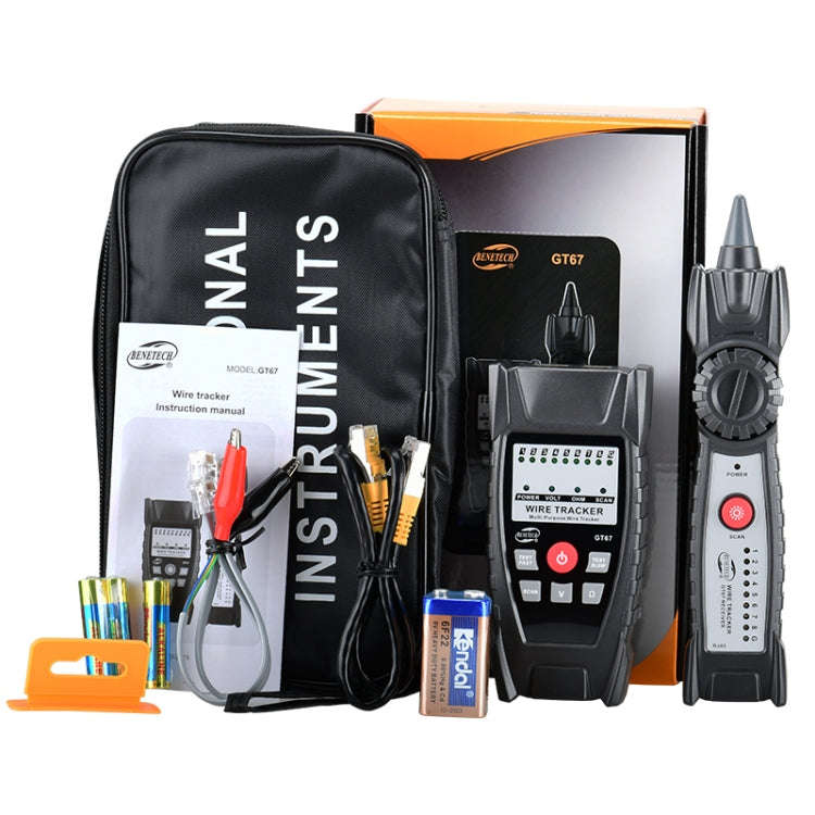 BENETECH GT67 RJ11 / RJ45 Multifunctional Cable Tester Line Finder Net Cable Detector