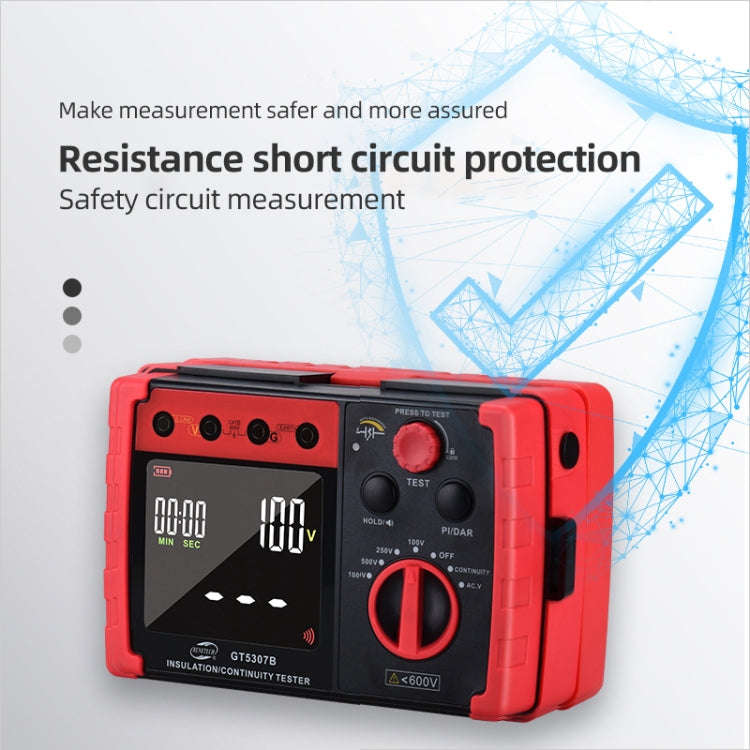BENETECH GT5307B Professional LCD Digital Insulation Resistance Tester