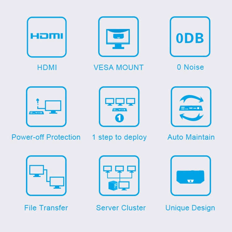 Zero Client R1 Mini PC, CORTEX QUAD A9 Quad Core up to 1.6GHz, RAM: 1GB, ROM: 8GB, Support HDMI, ...