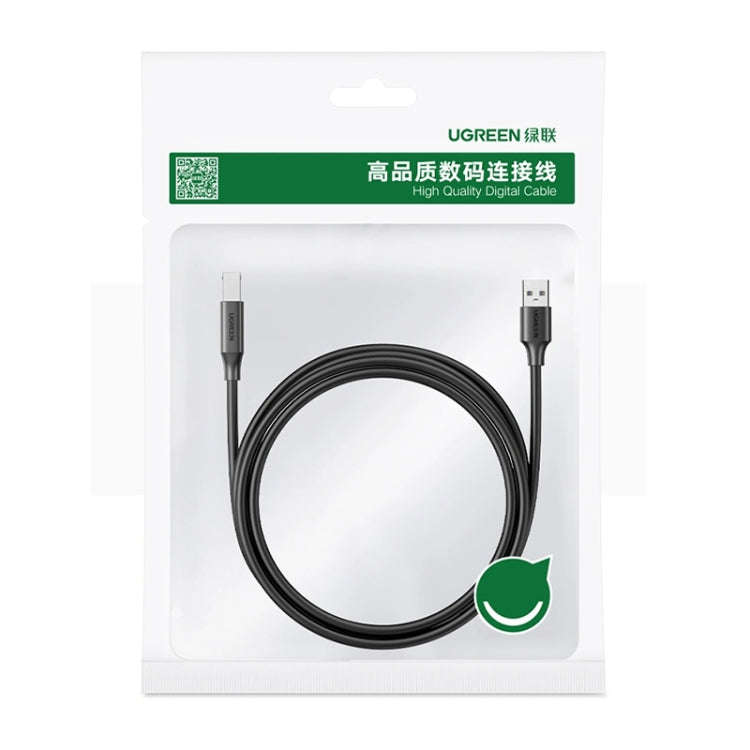 UGREEN USB 2.0 Nickel-plated Printer Cable Data Cable, For Canon, Epson, HP, Cable Length: 1m