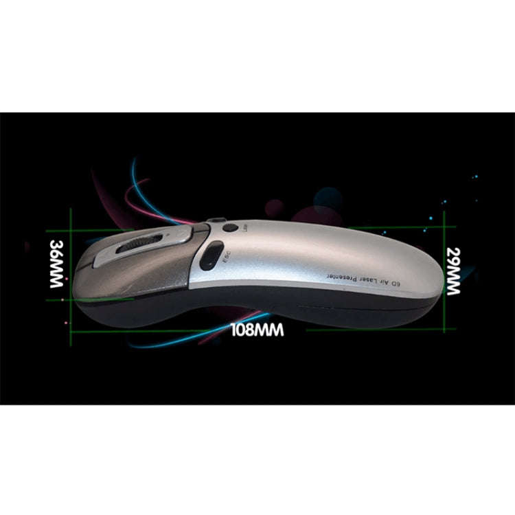 PR-05 2.4G Wireless 6D Gyroscope Fly Air Mouse Laser Pointer Pen Presenter for PC / Laptop Teachi...