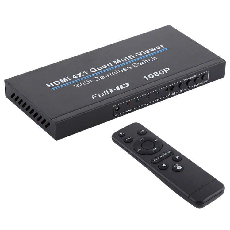NEWKENG NK-C941 Full HD 1080P HDMI 4x1 Quad Multi-Viewer with Seamless Switch & Remote Control, E...