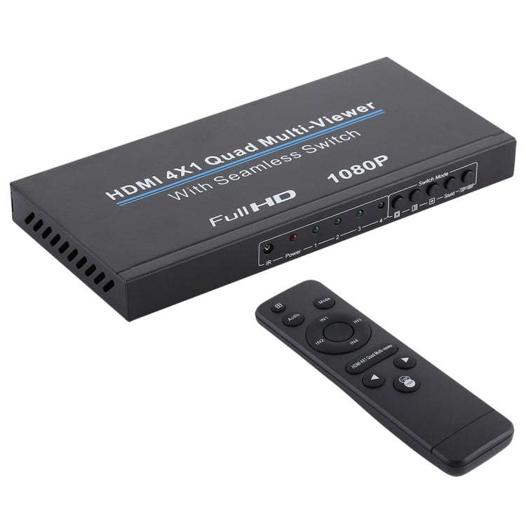 NEWKENG NK-C941 Full HD 1080P HDMI 4x1 Quad Multi-Viewer with Seamless Switch & Remote Control, A...