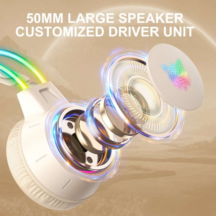ONIKUMA X15 Pro Symphony Wired Gaming Headphone with Microphone(Beige)