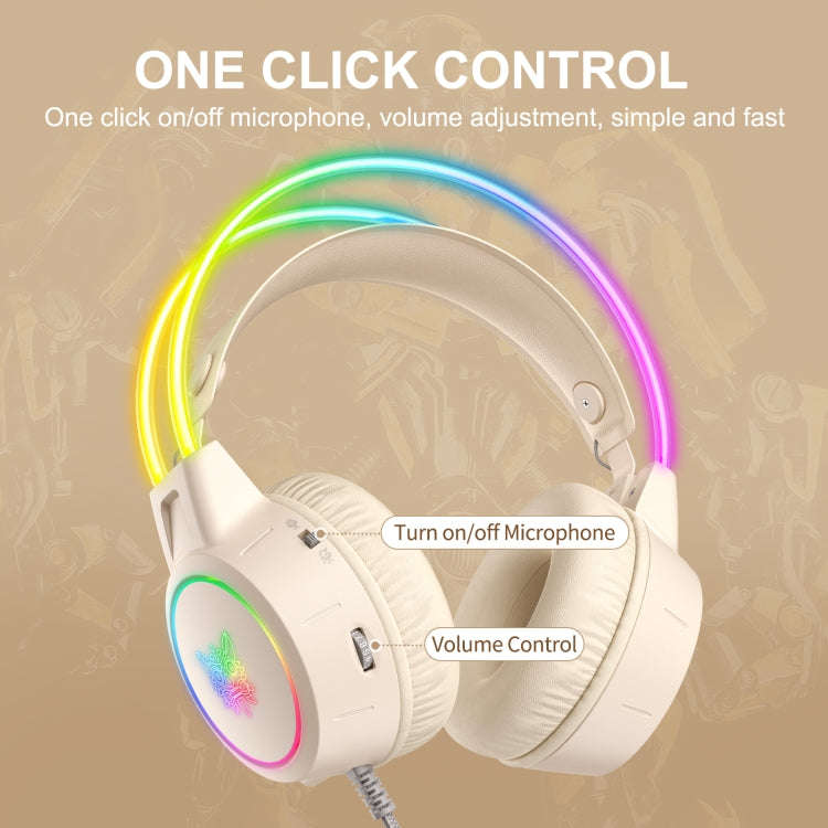 ONIKUMA X15 Pro Symphony Wired Gaming Headphone with Microphone(Beige)