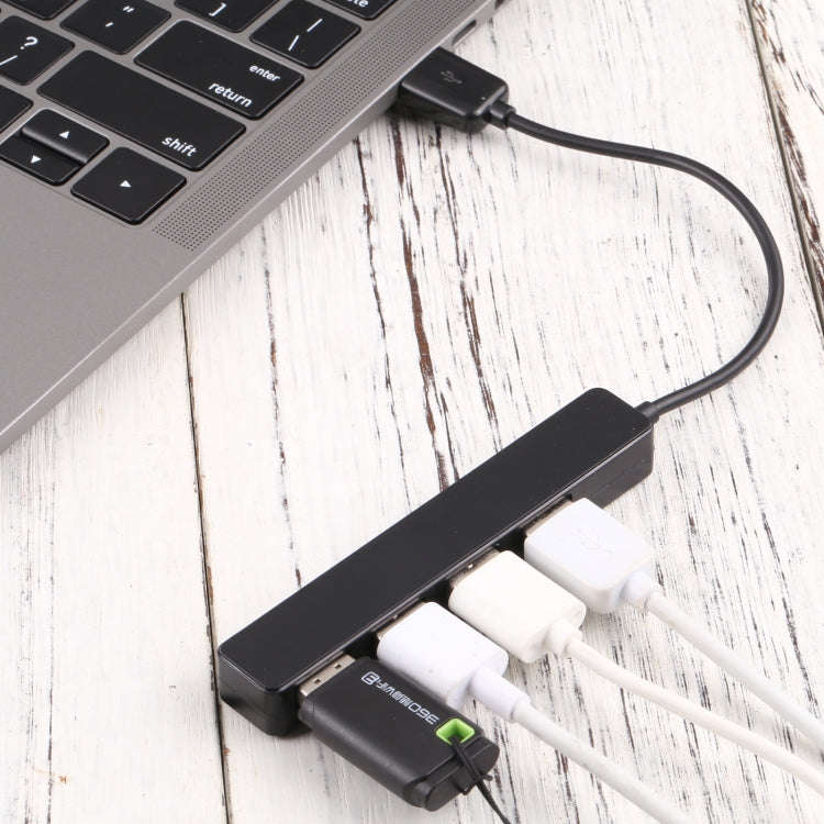 T-111 4 in 1 USB-C / Type-C to 4 USB Ports HUB Docking Station (Black)