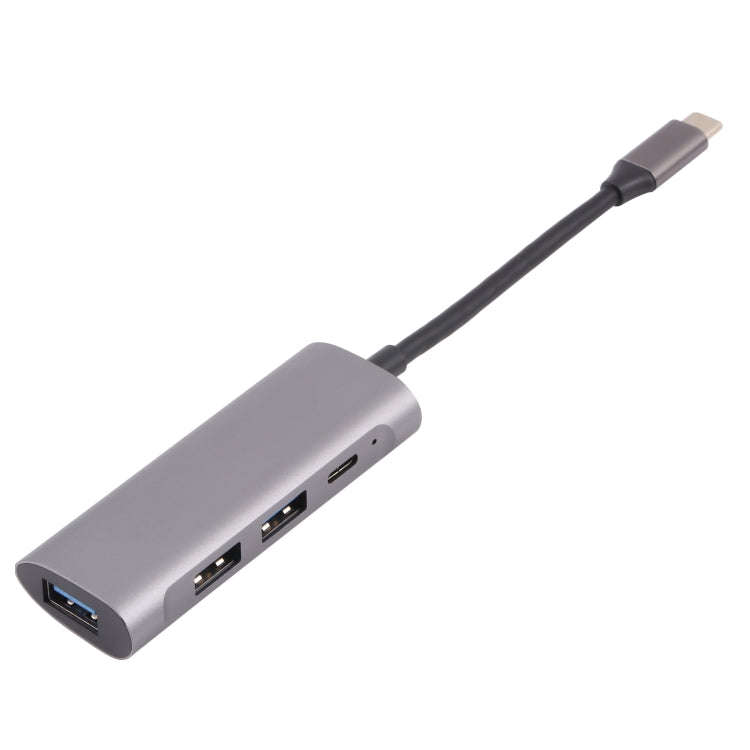 T-811 4 in 1 USB-C / Type-C to 3 USB 3.0 + USB-C / Type-C Ports HUB Docking Station