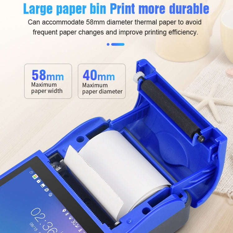 POS-6000 4G Version 2GB+32GB 58mm PDA Handheld 5.5 inch Barcode Two-dimensional Code Android Smar...