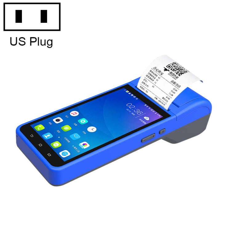 POS-6000 4G Version 2GB+32GB 58mm PDA Handheld 5.5 inch Barcode Two-dimensional Code Android Smar...