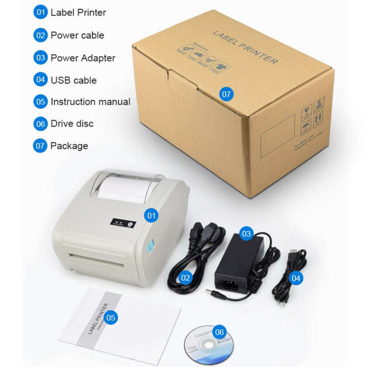 POS-9210 110mm USB +  Bluetooth POS Receipt Thermal Printer Express Delivery Barcode Label Printe...