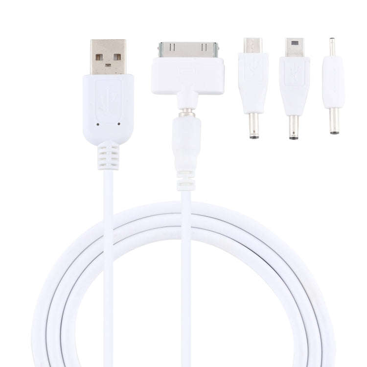 5 in 1 Multi-function Data Cable with 4 Adapters, Suitable for Mico USB / HDMI / Nokia 2.0 / iPho...