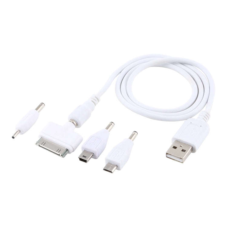 5 in 1 Multi-function Data Cable with 4 Adapters, Suitable for Mico USB / HDMI / Nokia 2.0 / iPho...