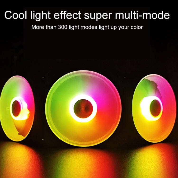 COOLMOON 12 Single Color RGB Light Remote Control Radiator Computer Case Cooler (Black)