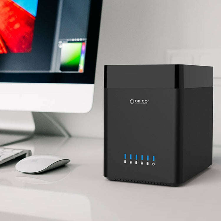 ORICO DS500C3 3.5 inch 5 Bay Magnetic-type USB-C / Type-C Hard Drive Enclosure with Blue LED Indi...