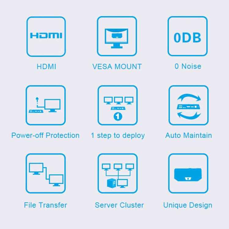 Zero Client R1W Mini PC, CORTEX QUAD A9 Quad Core up to 1.6GHz, RAM: 1GB, ROM: 8GB, Support WiFi,...