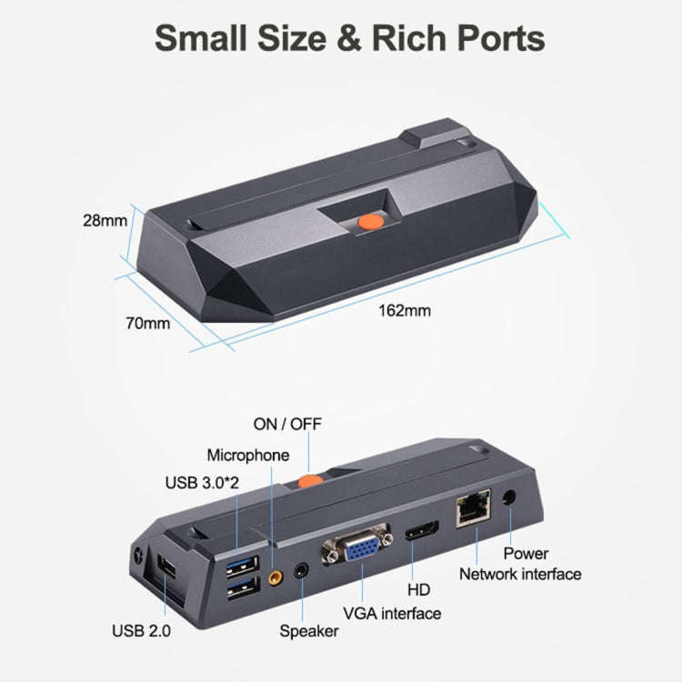 R1pro Windows and Linux System Mini PC, Quad Core 1.5GHz, RAM: 1GB, ROM: 8GB, Support WiFi