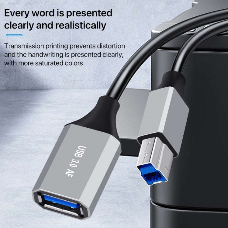 USB-C / Type-C 3.1 to USB 3.0 Male Square Port Printer Data Transmission Extension Cable, Length:...