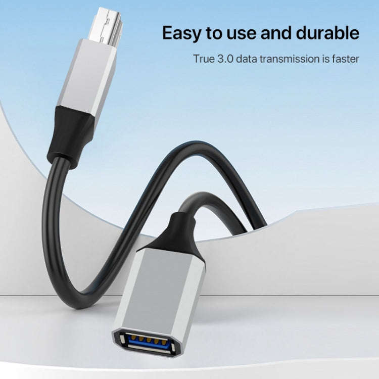USB-C / Type-C 3.1 to USB 3.0 Male Square Port Printer Data Transmission Extension Cable, Length:...