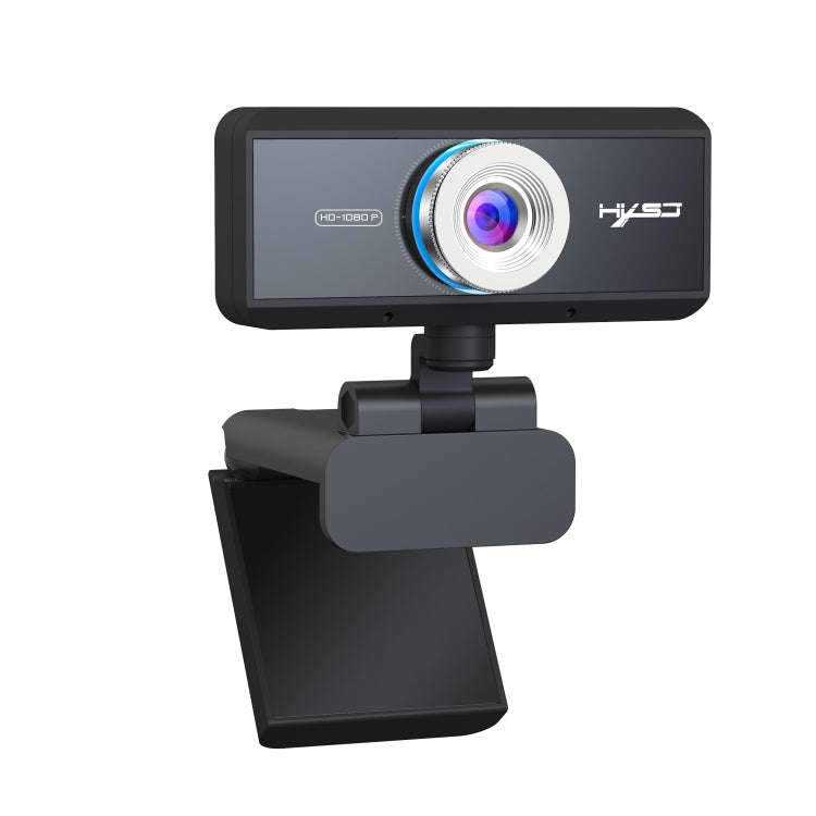 HXSJ S4 1080P Adjustable 180 Degree HD Manual Focus Video Webcam PC Camera with Microphone(Black)