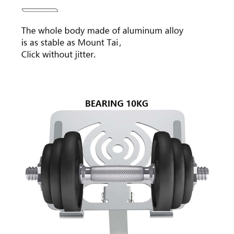 L-13 Aluminum Alloy Foldable Rotating Laptop/Tablet Stand (Grey)